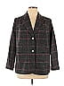 Jessica London Plaid Gray Wool Blazer Size 14 (petite) - photo 1