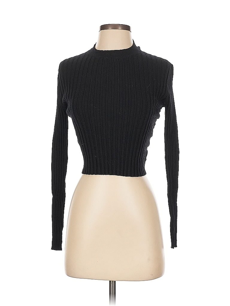 Pre-owned Neely Turtleneck Sweater In Black