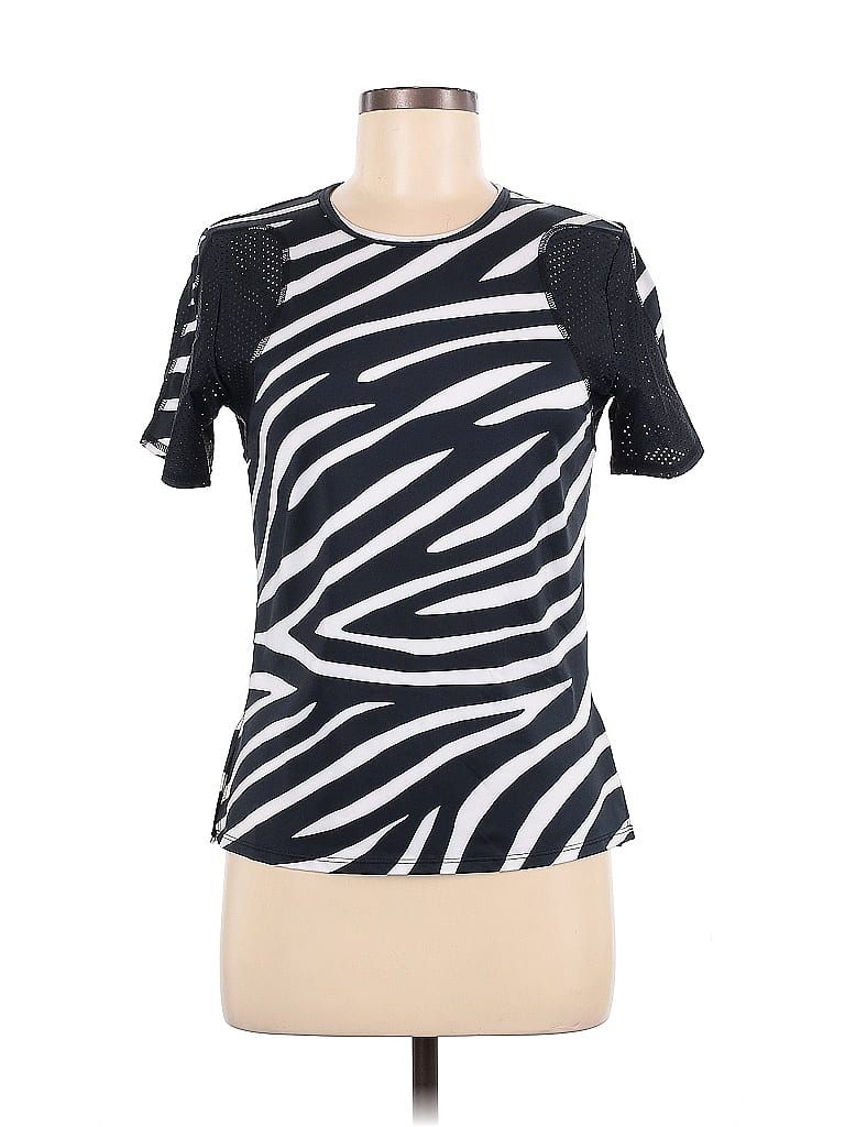 Tail Animal Print Black Short Sleeve T-Shirt Size M - photo 1