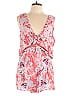 Free People 100% Rayon Paisley Pink Romper Size L - photo 1