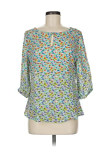 C. Wonder by Christian Siriano 3/4 Sleeve Silk Top (view 1)