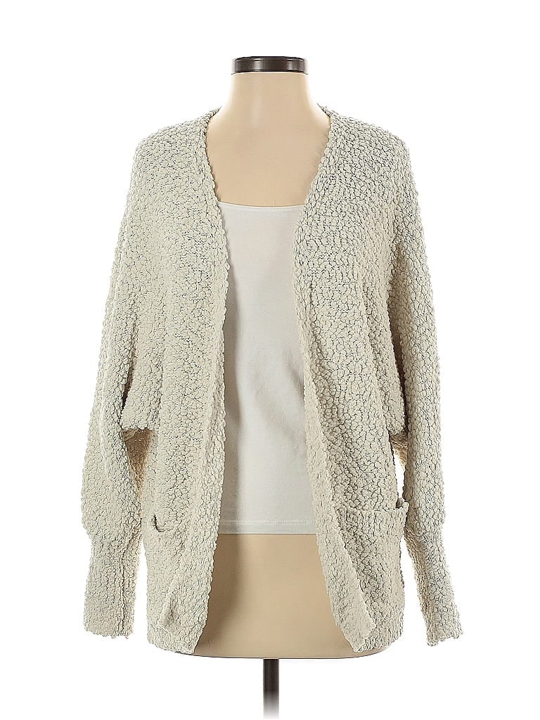 Pre-owned Merokeety Cardigan Sweater In White