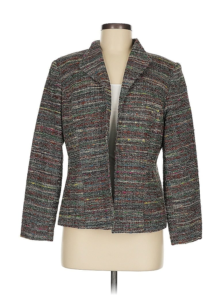 Pre-owned Coldwater Creek Blazer Jacket In Gray