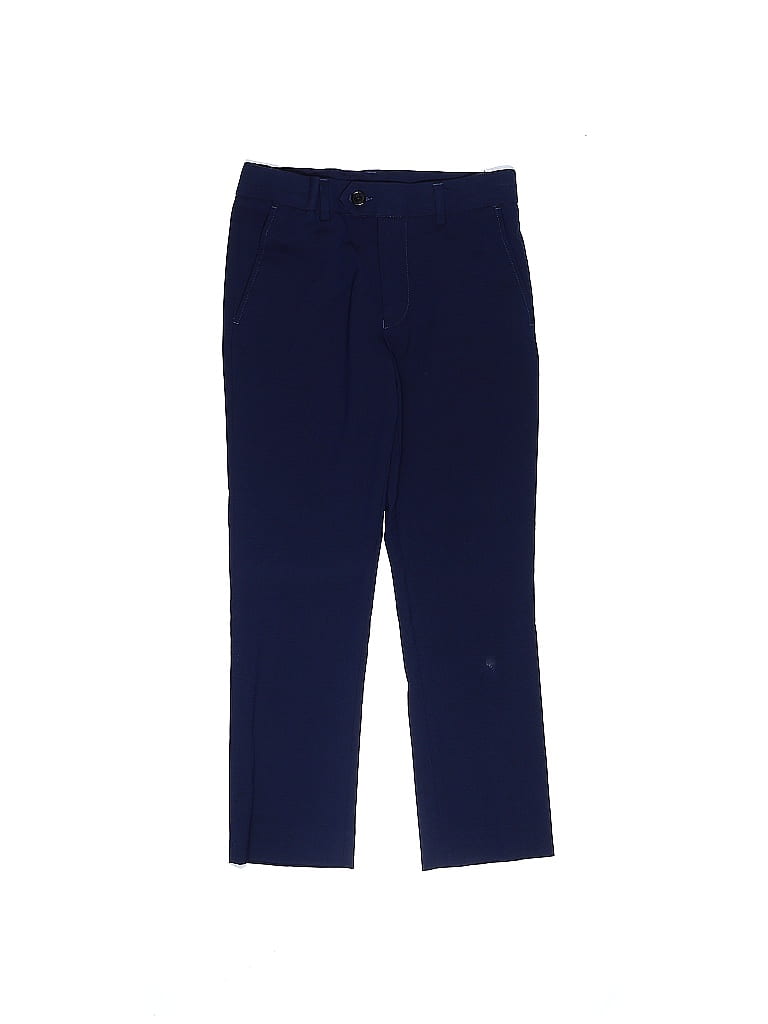 Saks Fifth Avenue Solid Blue Dress Pants Size 7 (big kids) - photo 1