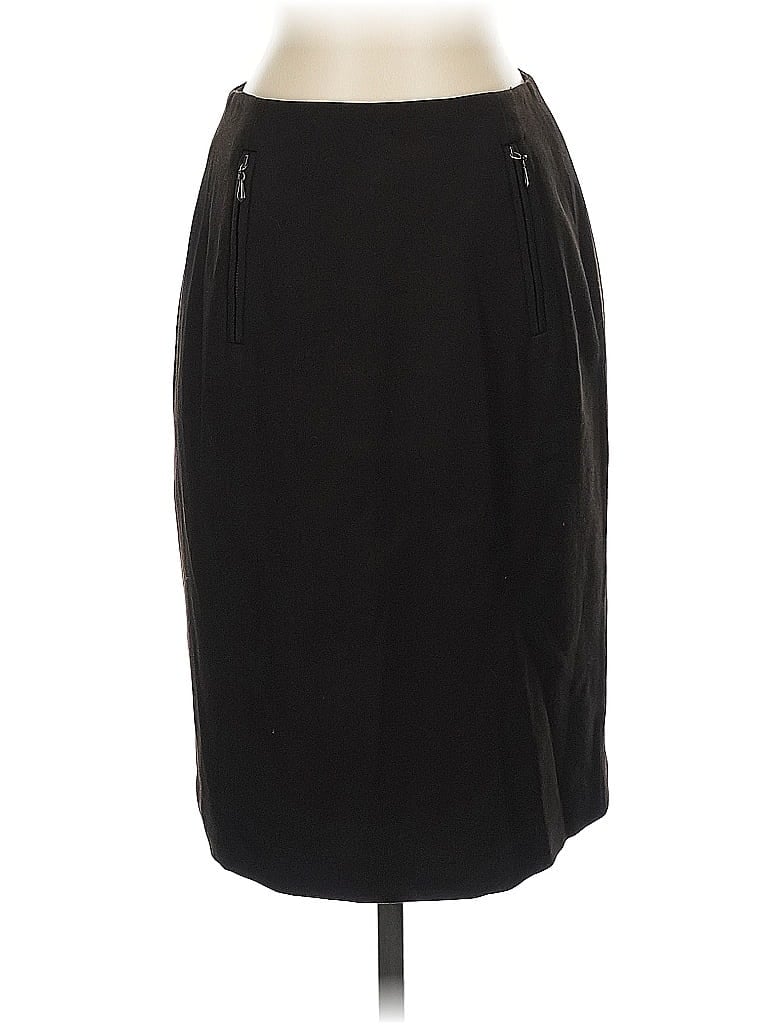 Pre-owned Worth Wool Skirt In Black