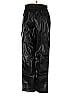 H&M 100% Polyester Black Faux Leather Pants Size 4 - photo 2