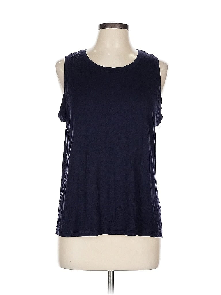 Pre-owned Halogen Sleeveless T-shirt In Blue