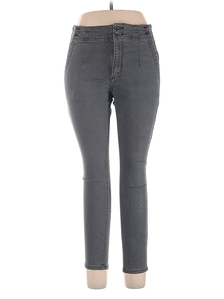 Pre-owned Pilcro By Anthropologie Jeggings In Gray