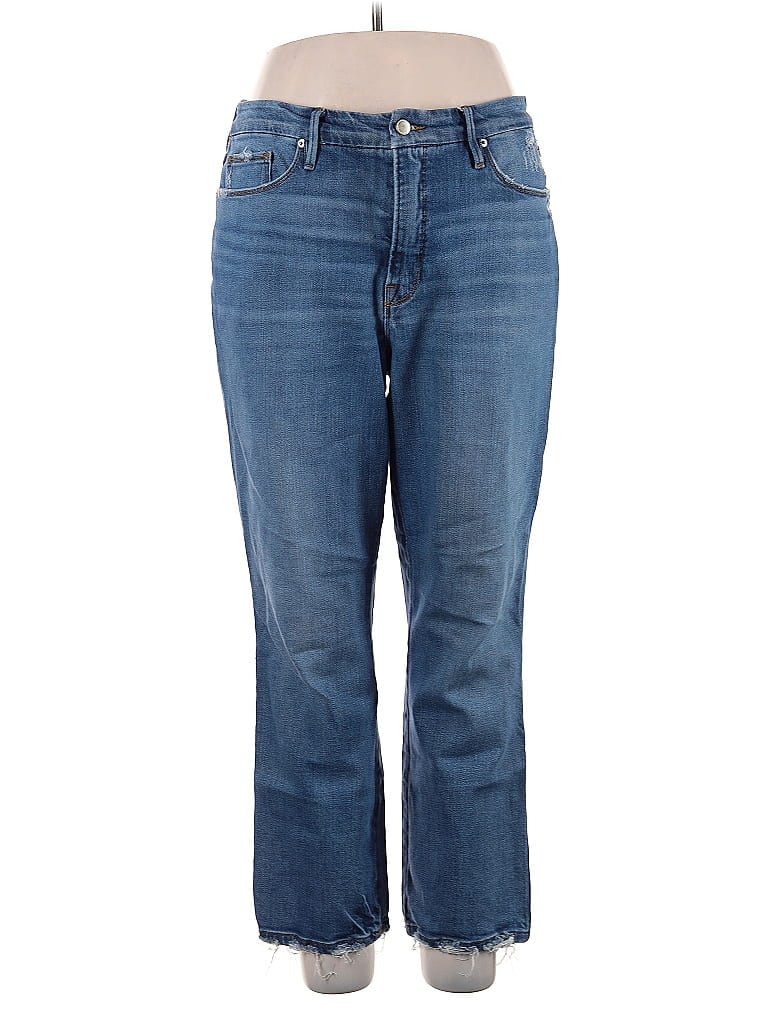 Pre-owned Good American Jeans In Blue