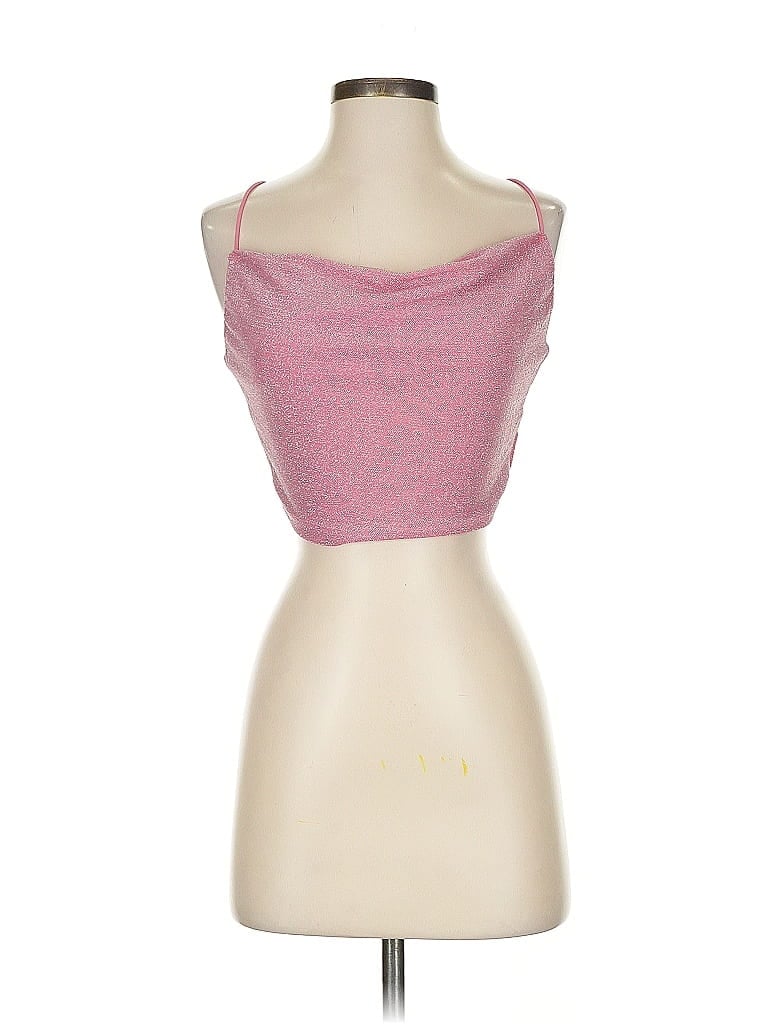 Pre-owned Shein Tank Top Pink Strapless Neckline Tops