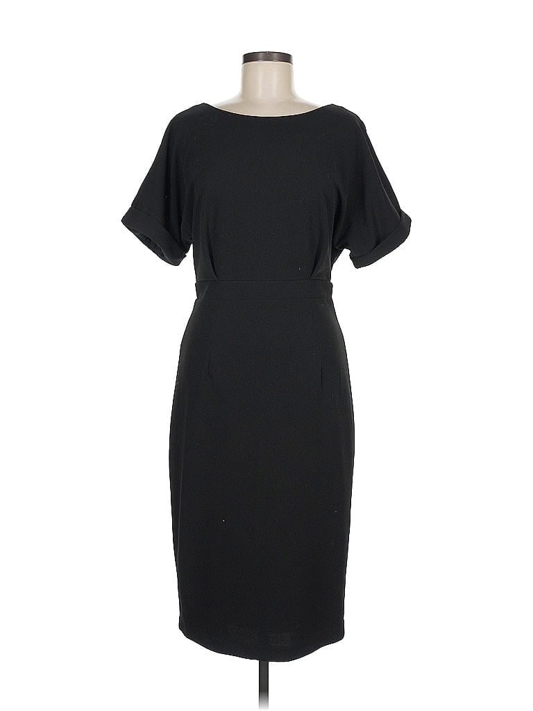 Alexia Admor Solid Black Cocktail Dress Size M - photo 1