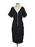 Alexia Admor Solid Black Cocktail Dress Size M - photo 2