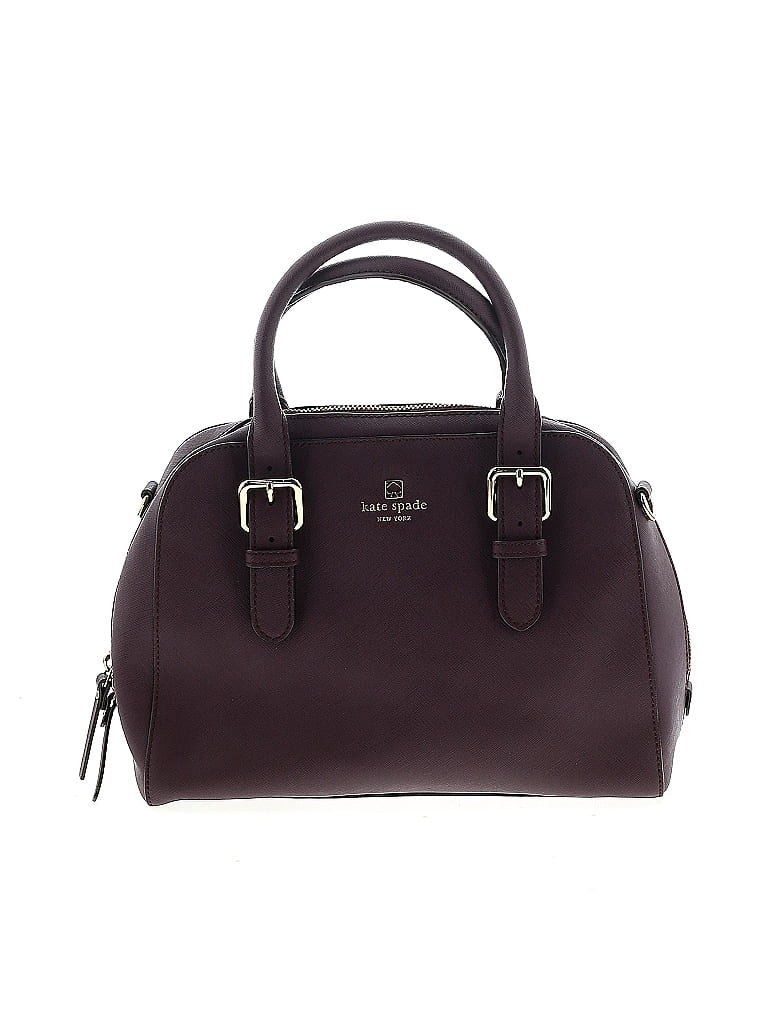 Kate Spade New York 100% Cow Leather Burgundy Leather Satchel One size - photo 1