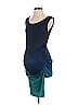 Kimi + Kai Maternity Color Block Teal Cocktail Dress Size S - photo 1