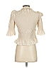 Stockholm Atelier X Other Stories 100% Other Ivory 3/4 Sleeve Blouse Size 4 - photo 2