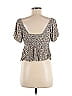 Urban Outfitters 100% Viscose Brown Short Sleeve Top Size M - photo 2