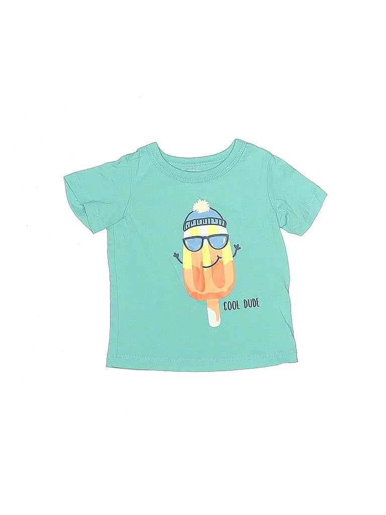 First Impressions Teal Short Sleeve T-Shirt Size 3-6 mo - photo 1