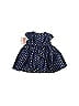 Just One You Made by Carter's 100% Polyester Polka Dots Metallic Blue Dress 0-3 MO / 3 MO - photo 2