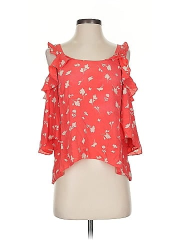 Shoshanna 3/4 Sleeve Silk Top (view 1)