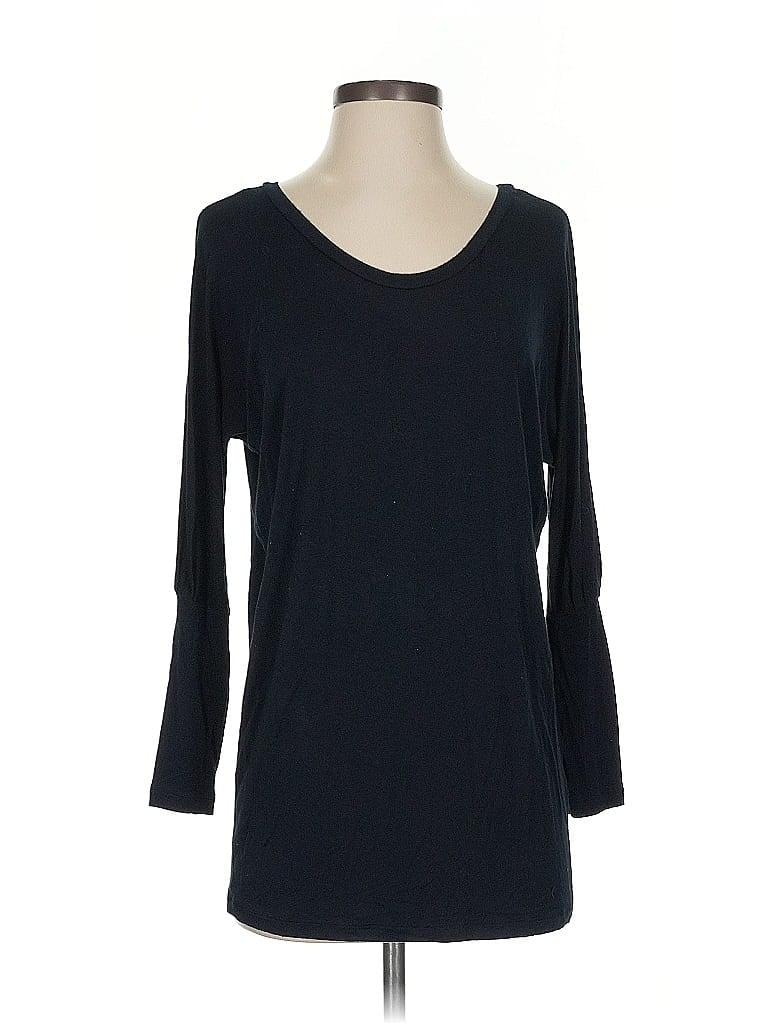 Pre-owned Velvet 3/4 Sleeve T-shirt In Black