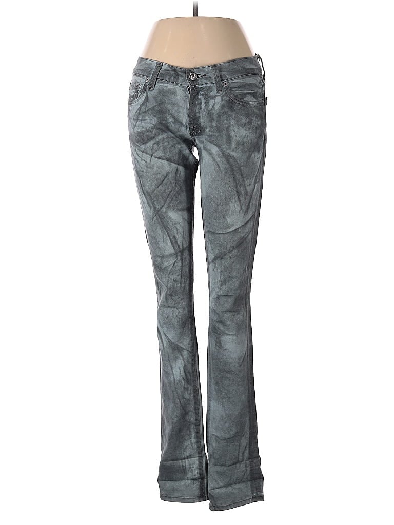Pre-owned 7 For All Mankind Jeans In Gray