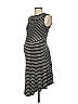 A Pea in the Pod Stripes Black Casual Dress Size S - photo 1