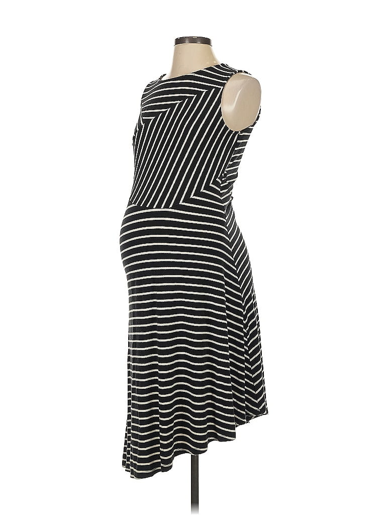 A Pea in the Pod Stripes Black Casual Dress Size S - photo 1