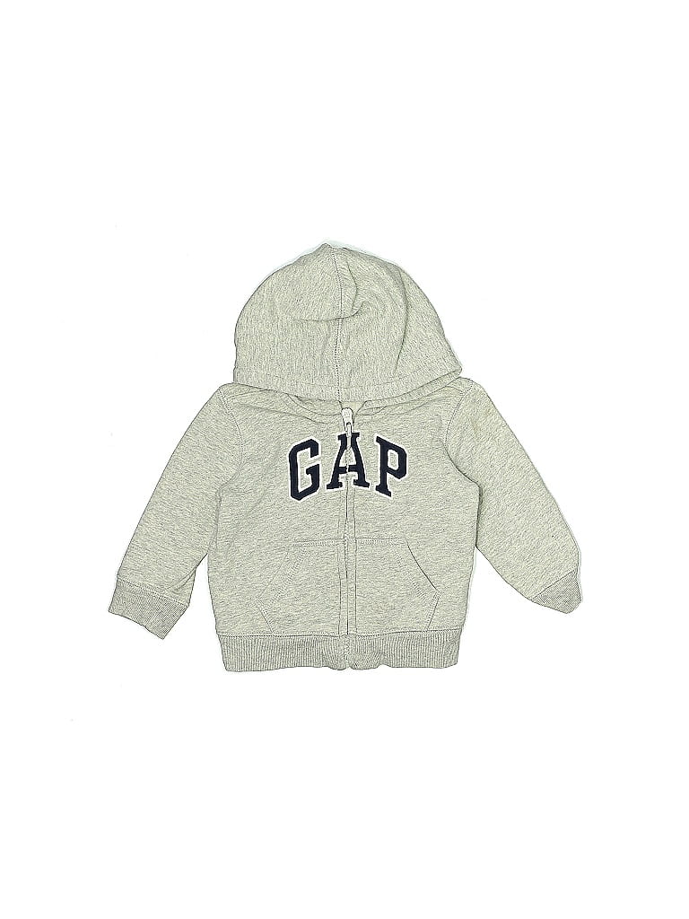 Baby Gap Gray Zip Up Hoodie Size 6-12 mo - photo 1