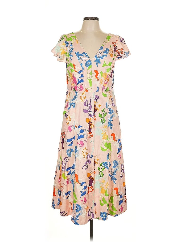 Tanya Taylor Print Tan Casual Dress Size 10 - photo 1