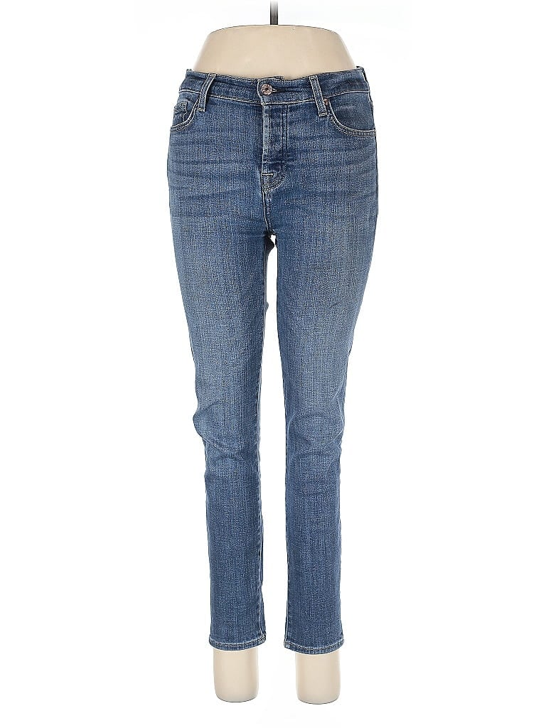 Pre-owned 7 For All Mankind Jeans In Blue