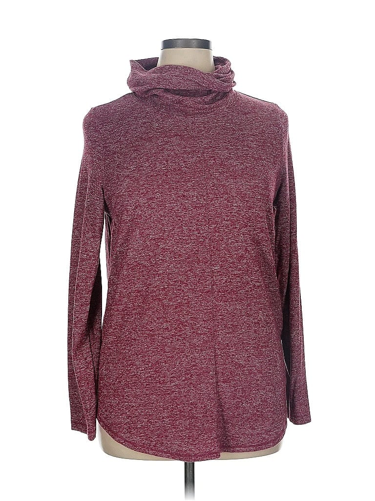 Pre-owned Max Studio Turtleneck Sweater In Burgundy