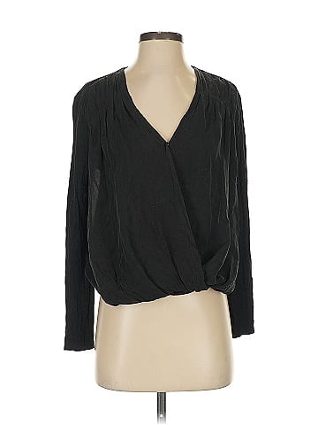 alice + olivia BY STACEY BENDET x ACBC Long Sleeve Silk Top (view 1)