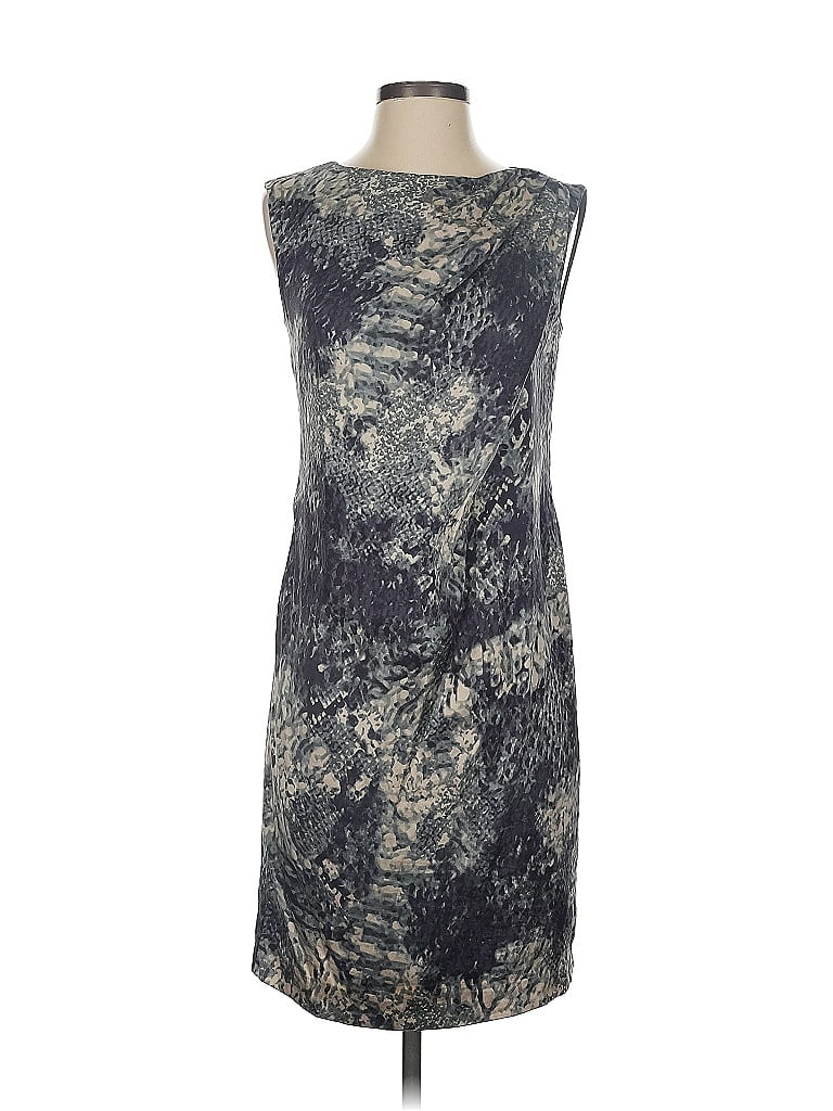 Pre-owned Suzi Chin For Maggy Boutique Cocktail Dress In Gray