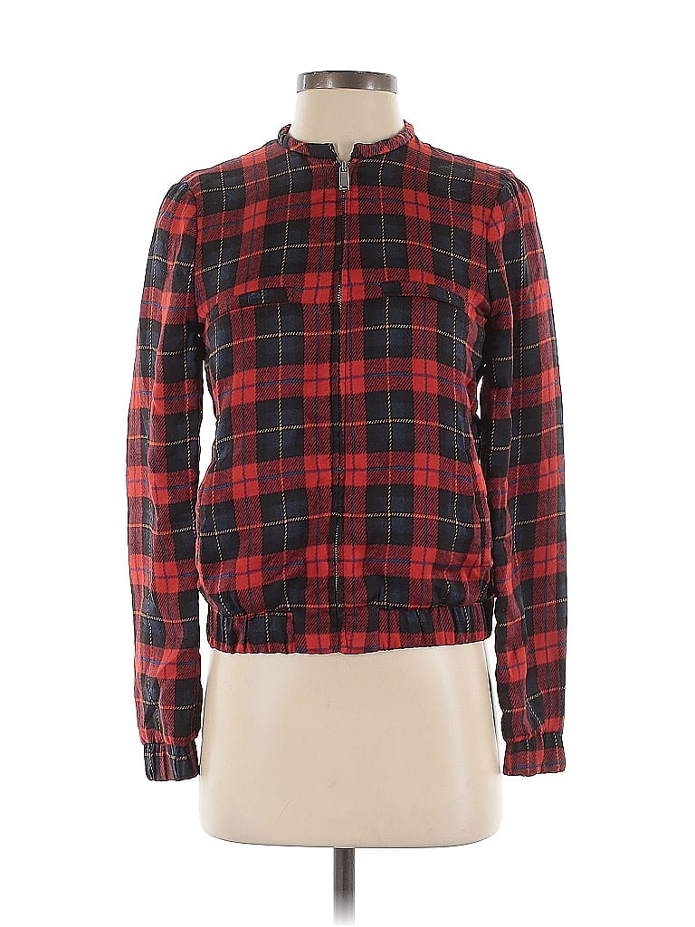 Pre-owned Zara Fleece Jacket In Red