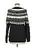 Talbots Chevron-herringbone Black Pullover Sweater Size M - photo 2