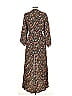 American Eagle Outfitters 100% Viscose Paisley Brown Casual Dress Size L - photo 2