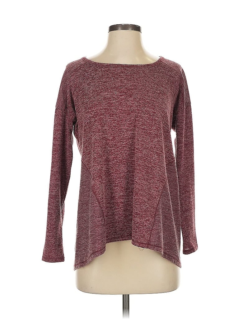 Pre-owned Style & Co Pullover Sweater In Burgundy