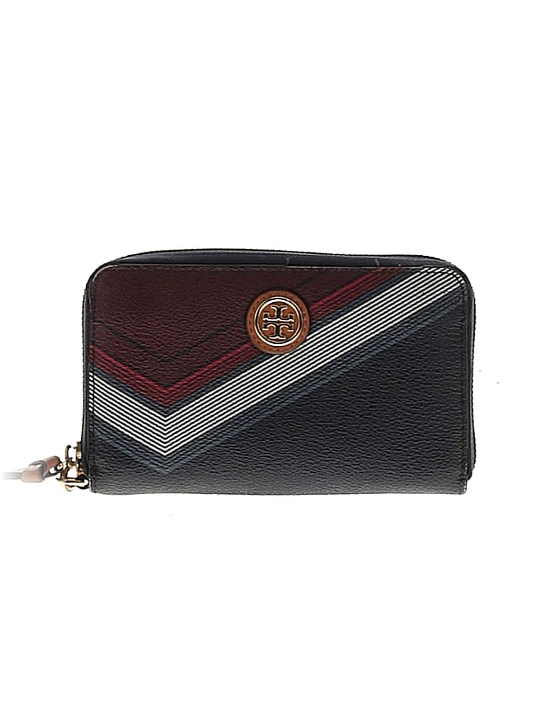 Tory Burch Black Blue Leather Wristlet One size - photo 1