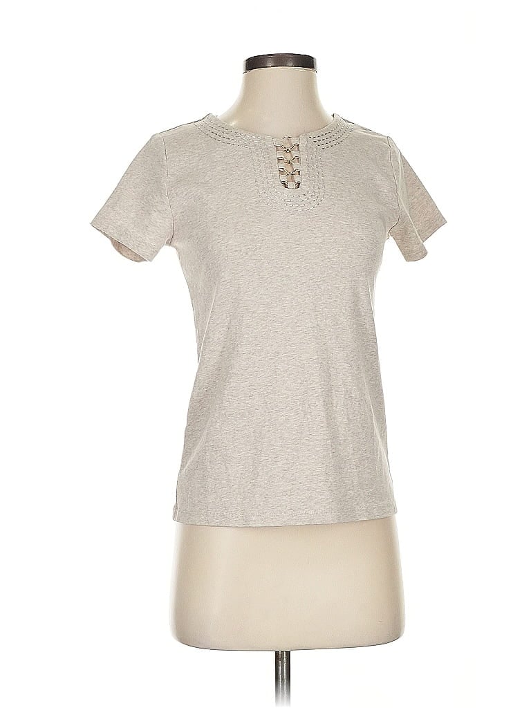 Pre-owned Rafaella Short Sleeve T-shirt In Silver