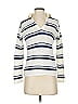 Vince. 100% Cotton Stripes White Pullover Sweater Size XS - photo 1