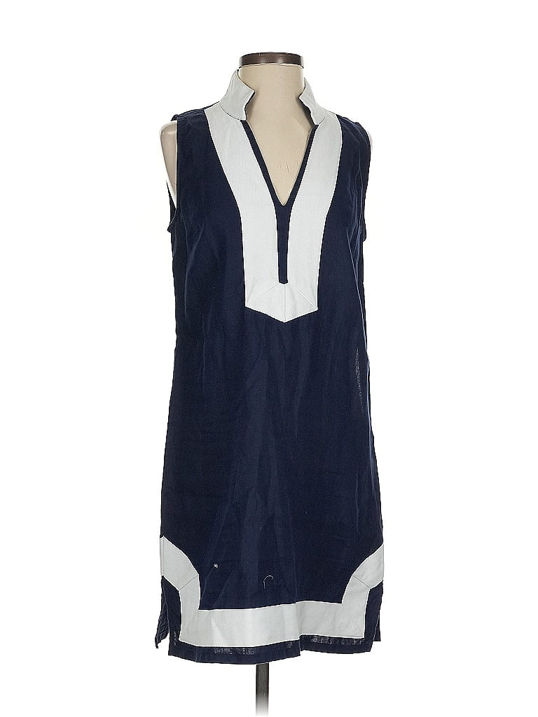 Sail to Sable 100% Linen Blue Casual Dress Size S - photo 1