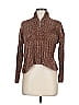Pink Rose 100% Polyester Tweed Brown Pullover Sweater Size M - photo 1