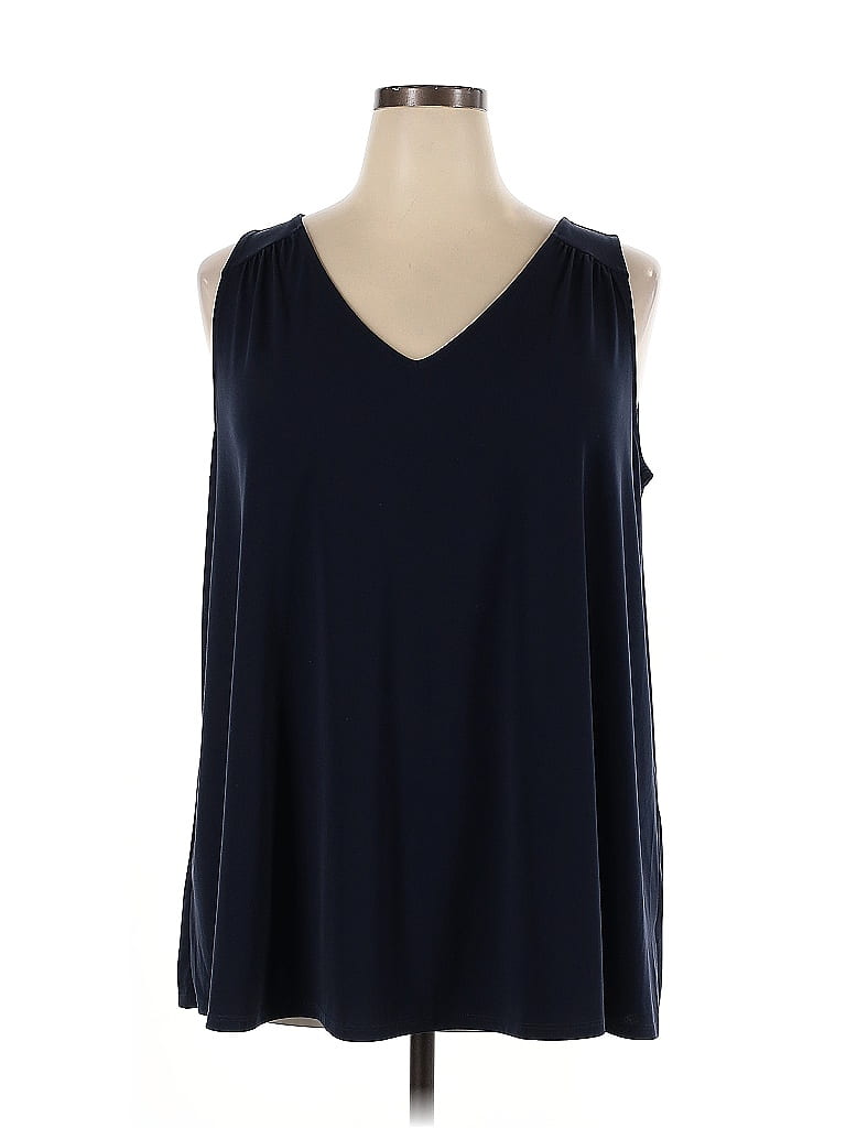 Lane Bryant Outlet Blue Sleeveless Top Size 22 - photo 1