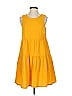 Universal Thread 100% Cotton Solid Yellow Casual Dress Size S - photo 1