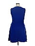 New York & Company 100% Cotton Solid Blue Casual Dress Size XL - photo 2