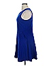 New York & Company 100% Cotton Solid Blue Casual Dress Size XL - photo 5