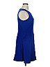 New York & Company 100% Cotton Solid Blue Casual Dress Size XL - photo 4
