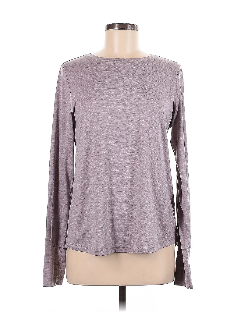 Apana Pink Gray Long Sleeve T-Shirt Size M - photo 1