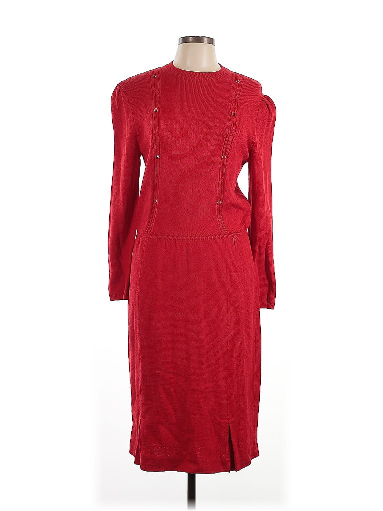 St. John Red Casual Dress Size 12 - photo 1