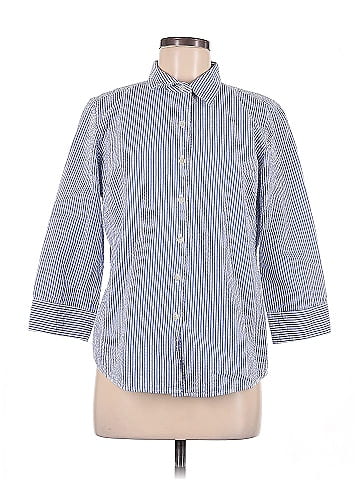 L.L.Bean 3/4 Sleeve Button-Down Shirt (view 1)